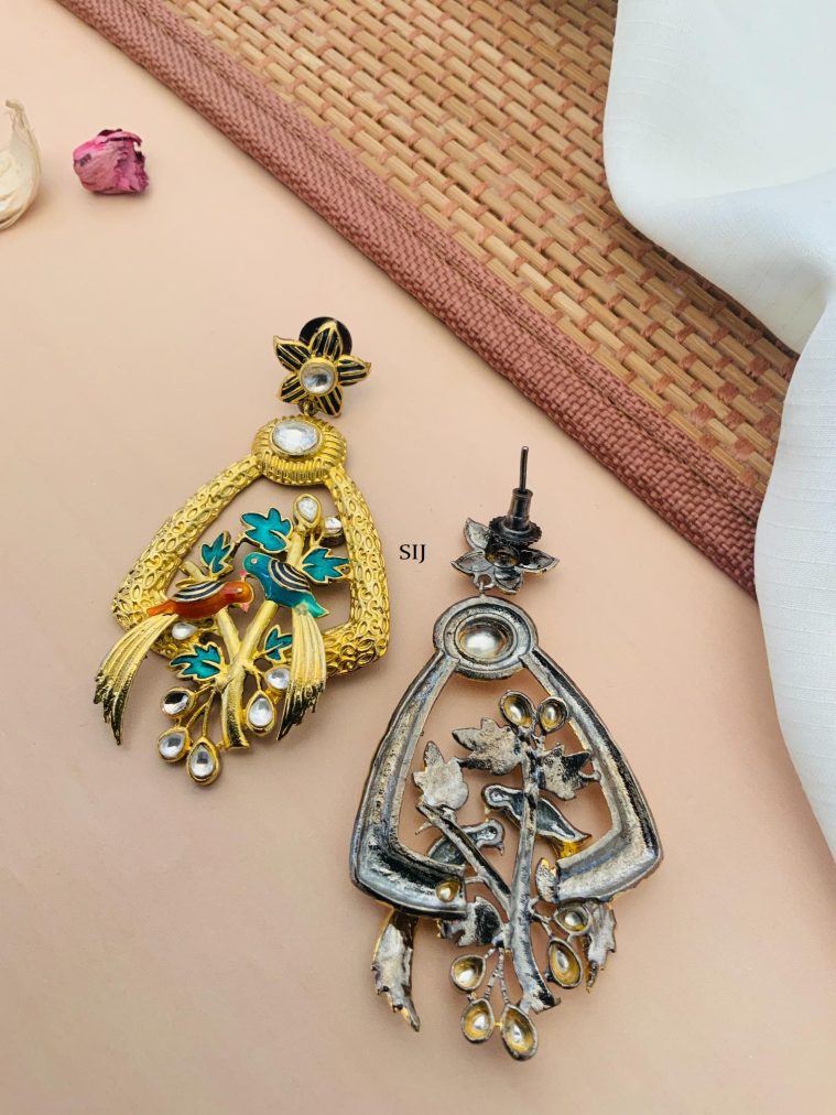 Imitation Birds and Star Design Earrings