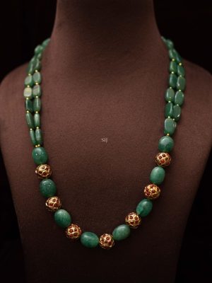 Imitation Green Beaded Necklace