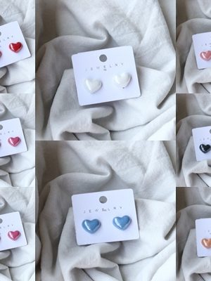 Imitation Heart Design Studs