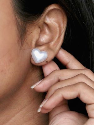 Imitation Heart Design Studs