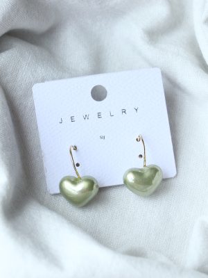 Imitation Heart Drop Earrings