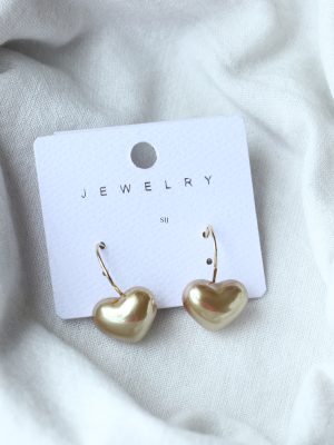 Imitation Heart Drop Earrings