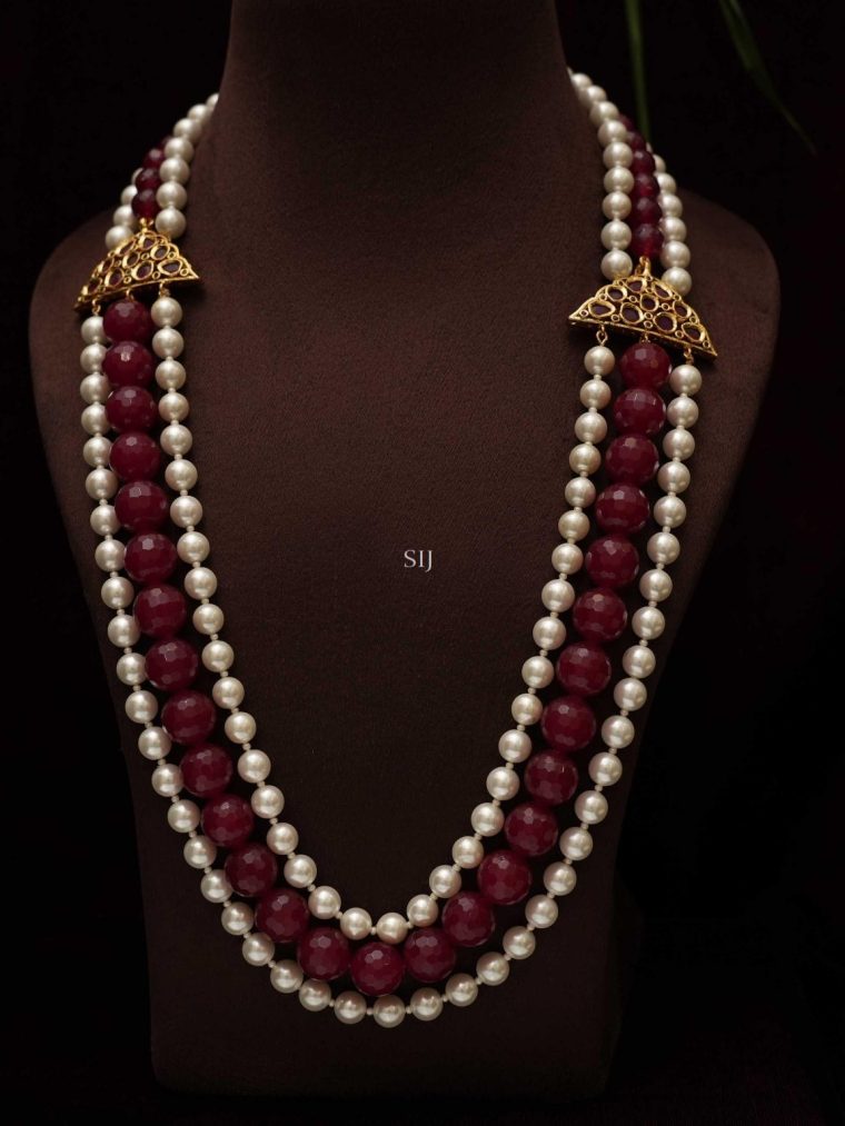 Imitation Pearl and Beads Long Haram