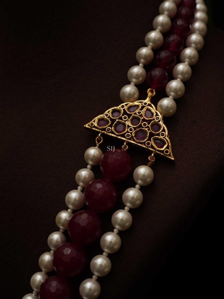 Imitation Pearl and Beads Long Haram