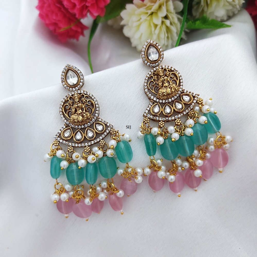 Multi Layers Pearls Haram with Lakshmi Pendant-2