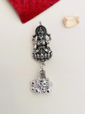 Shree Laxmi German Silver Plated Saree Pin