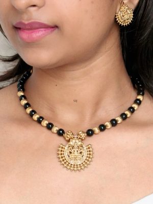 Traditional Black Beaded Necklace