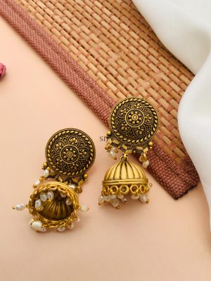 Artificial & Imitation Gold Plated Jhumkas