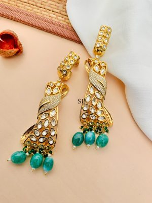 Imitation Gold Plated Kundan Earrings