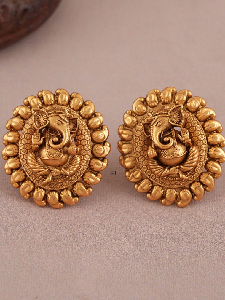 Imitation Ganesh Ear Studs