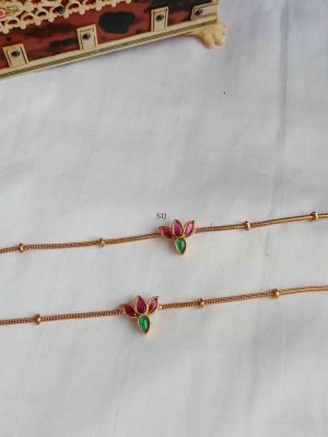 Artificial Flower Design Anklets