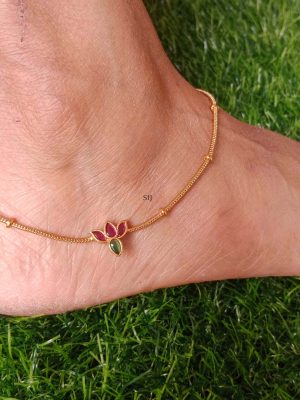 Artificial Flower Design Anklets