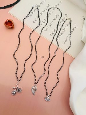 Imitation German Silver Plated Combo Of 3 Mangalsutra