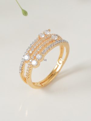 Imitation Two Layer CZ Diamond Ring