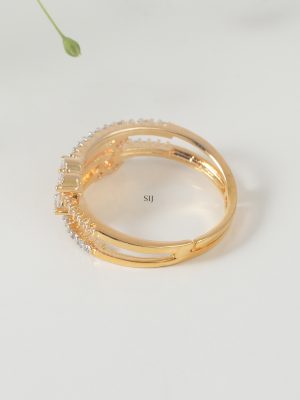 Imitation Two Layer CZ Diamond Ring