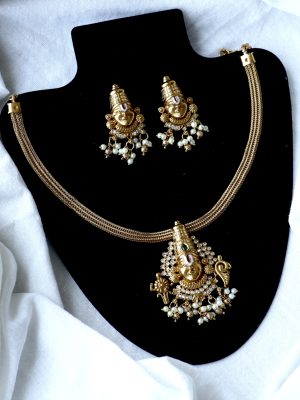 Traditional Balaji Pendant Necklace