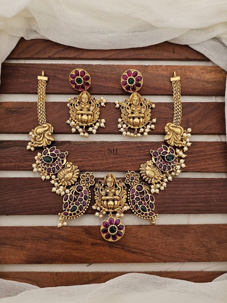 Traditional Lakshmi Design Necklace