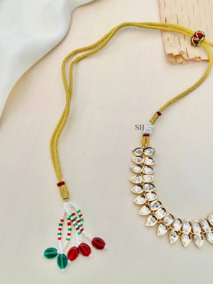 Imitation Polki Stones Necklace