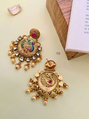 Gold Plated Peacock Pendant Chain