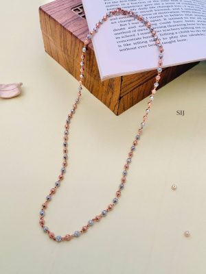 Imitation Rose Gold Plated AD Stones Chain