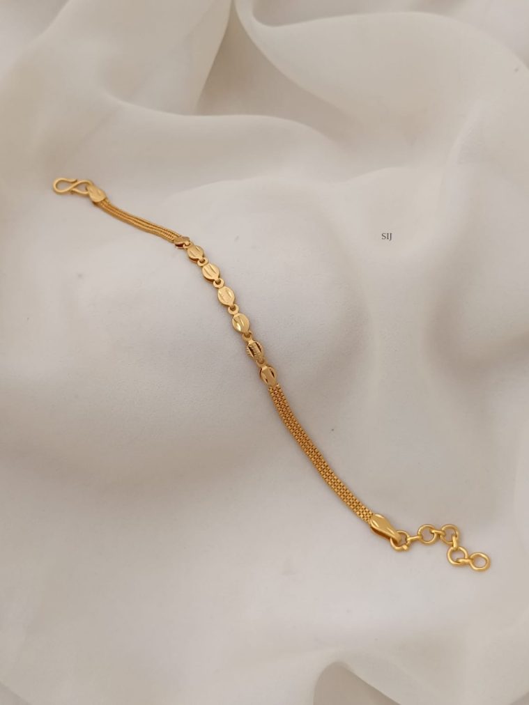 Gold Plated Round Design Bracelet