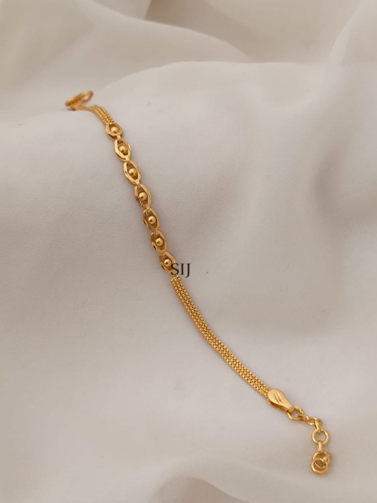 Gold Plated Forming Chain Type Bracelet