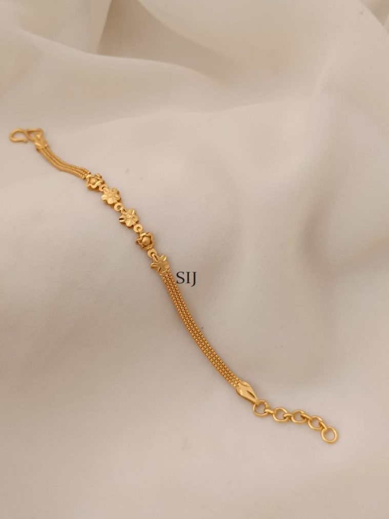 Traditional Gold Plated Chain Type Bracelet