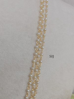 Imitation 3 Layer Pearl Chain