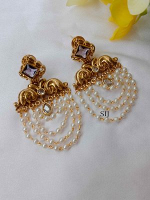 Antique Pearl Drop Earrings