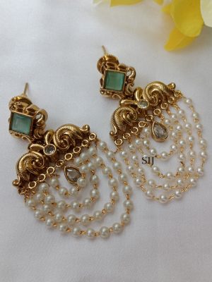 Antique Pearl Drop Earrings