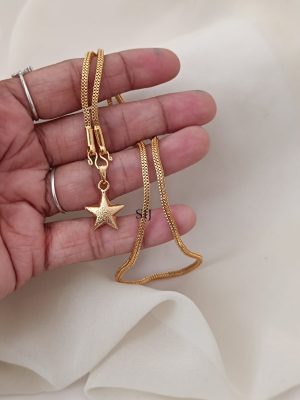 Artificial Chain With Star Pendant