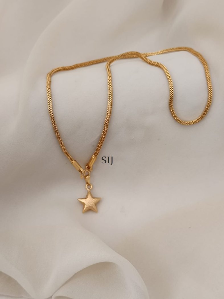 Artificial Chain With Star Pendant