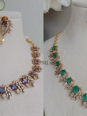 Imitation AD Stones Studded Necklace