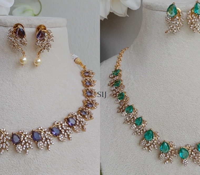 Imitation AD Stones Studded Necklace