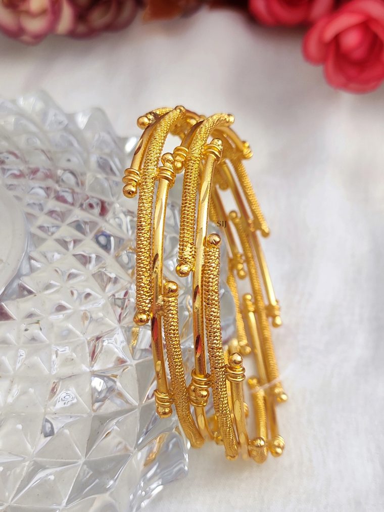 Gold Plated Dual Layered Bangles