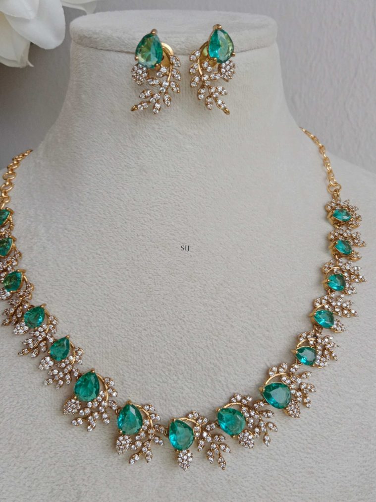 Imitation AD Stones Studded Necklace