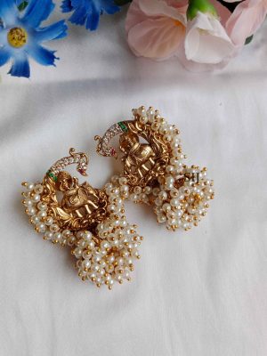 Imitation Cluster Pearl Jhumkas