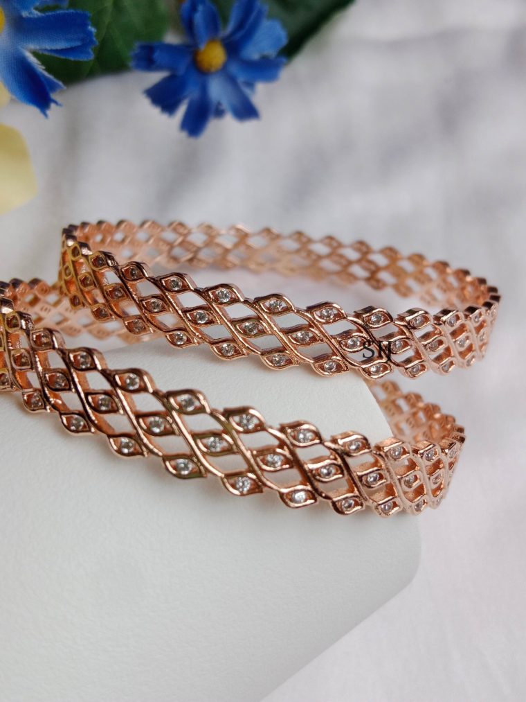 Rose Gold Plated Bangles