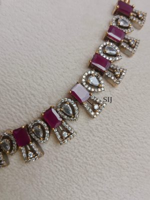 Traditional Ruby Victorian Necklace