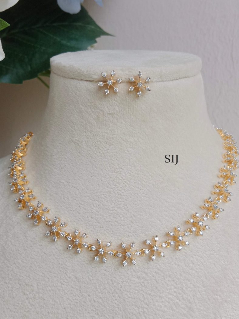 Imitation Diamond Replica 7 Stones Necklace