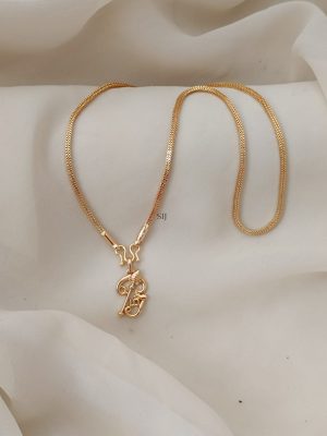 One Gram Gold Shakti Pendant Chain