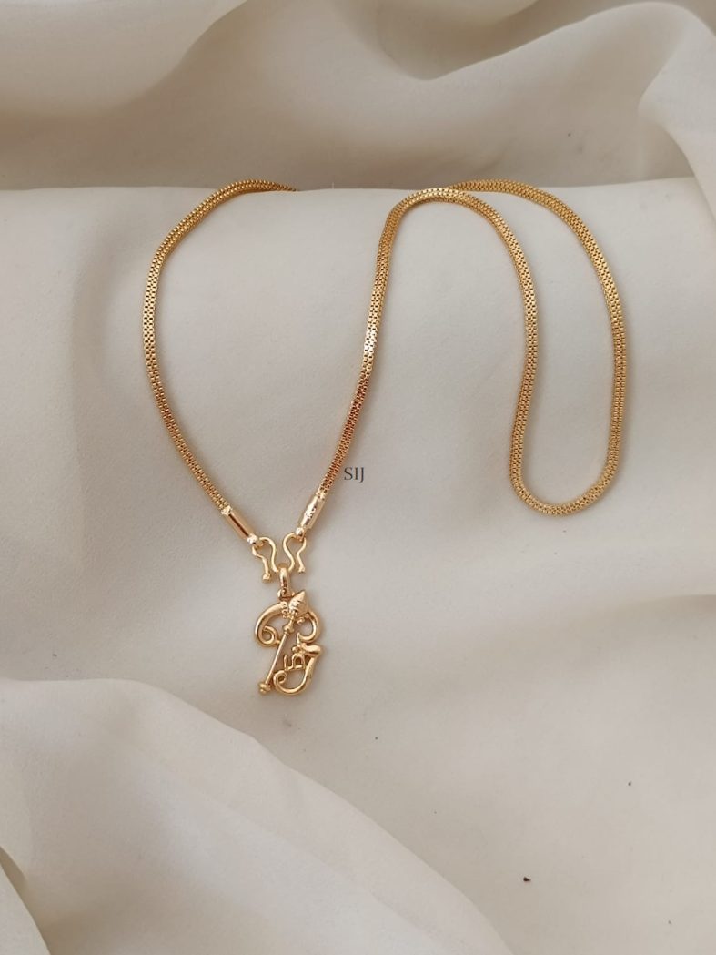 One Gram Gold Shakti Pendant Chain