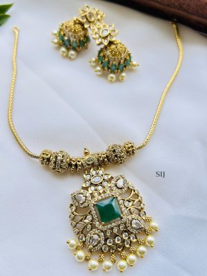 Imitation AD Stones Necklace Set