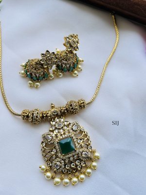 Imitation AD Stones Necklace Set