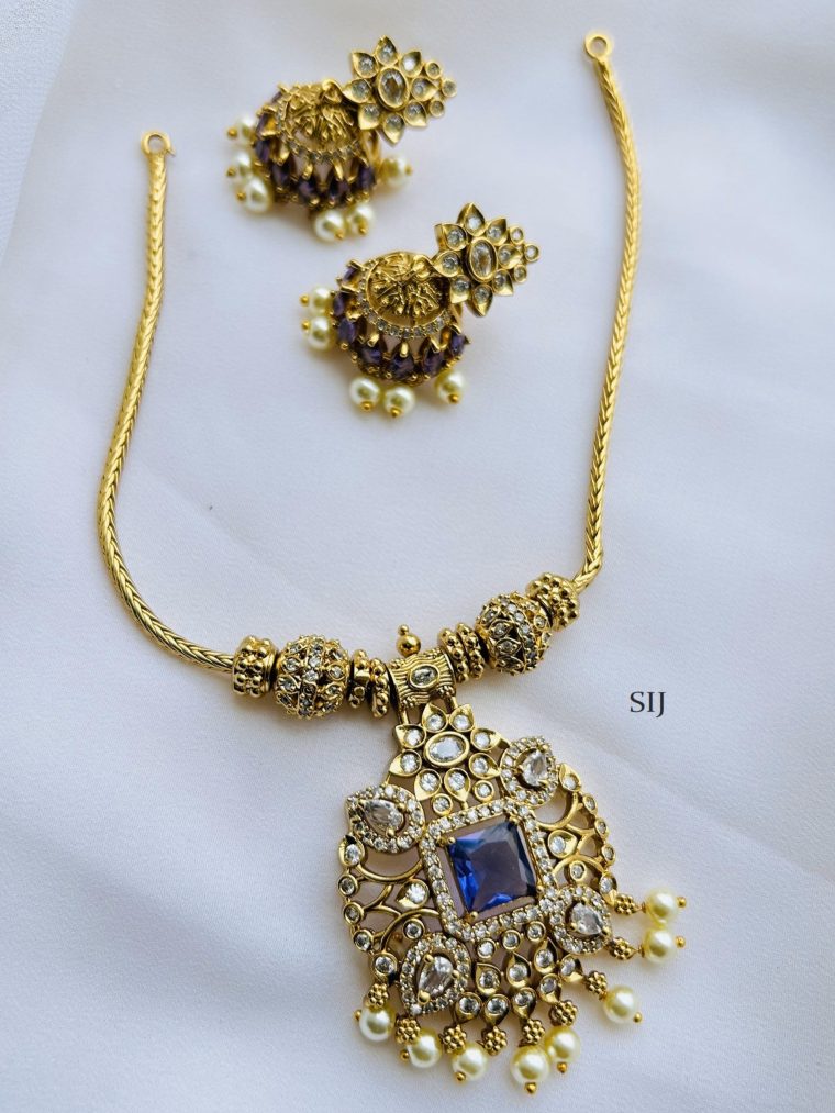 Imitation AD Stones Necklace Set