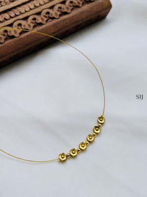 Traditional Flower Beads Invisible Necklace