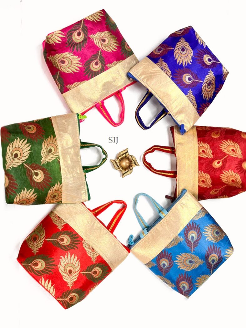 Traditional Background Potli Bags Set of 6pcs for Return Gifts