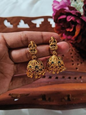 Antique Lakshmi Design Jhumkas