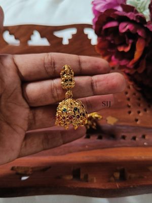 Antique Lakshmi Design Jhumkas