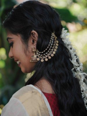 Traditional Lakshmi Jhumkas with Mattals